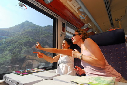 Le train des des Merveilles entre Nice et Tende, septembre 2008, série réalisée pour le Conseil régional PACA