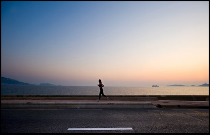 Sur la corniche Kennedy, Marseille 2009