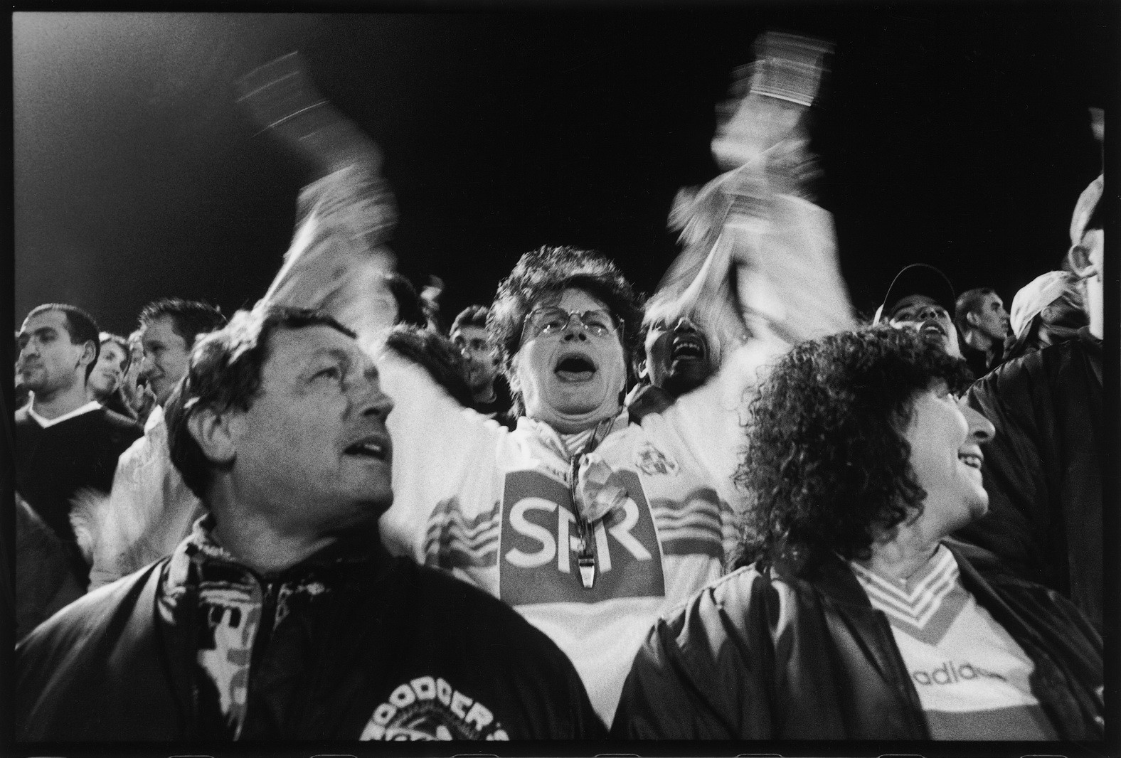 Dans la tribune du groupe des Dodgers -saison 1996 1997