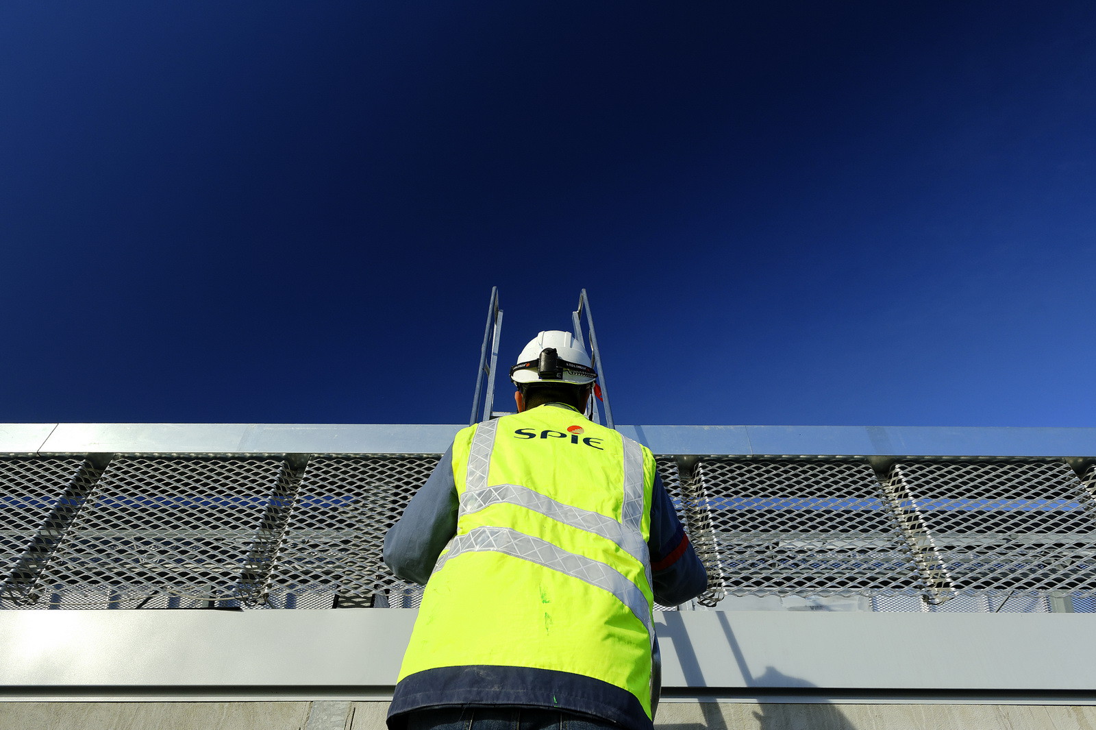 Société Spie, sur le chantier des Terrasses du Port, Marseille février 2014