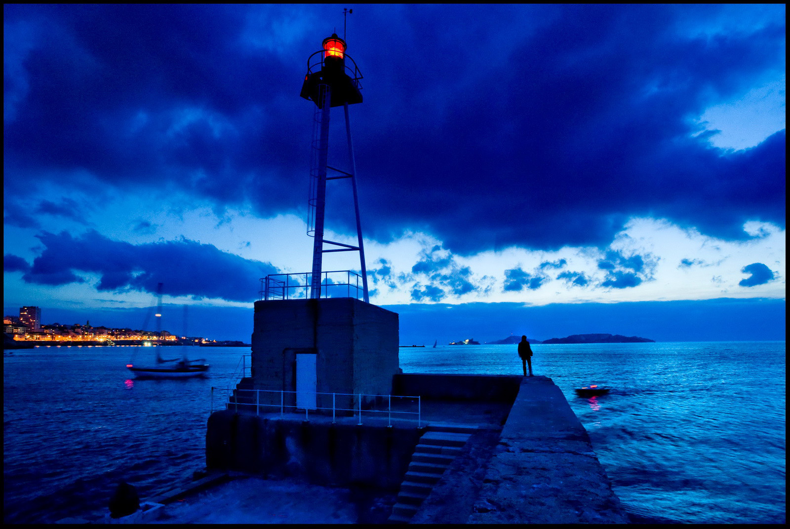 Digue sainte-Marie et quartier des Catalans, Marseille 2009